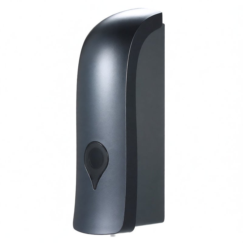 CHUANGDIAN 300ml No Drilling Wall Mounted Single-Head Manual Soap Dispenser Bathroom Shower Gel Liquid Shampoo Holder--Grey - Image 1