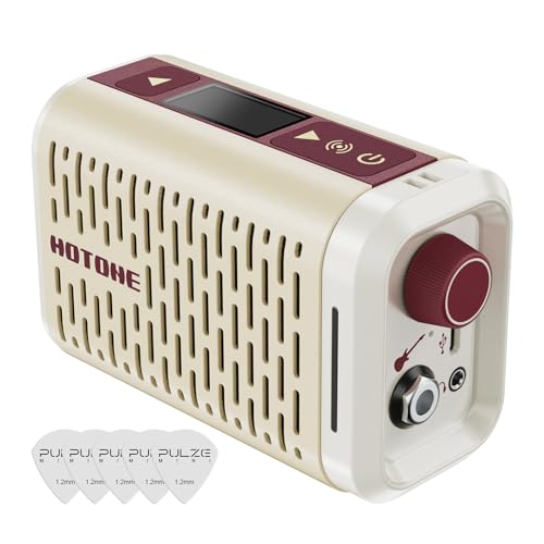HOTONE Pulze Mini 5W Mini Smart Guitar AmpHeadphone Amp with BT Speaker Mobile APP for Electric Guitar Acoustic or BassIncl 5PCS Custom Guitar Picks by VOLKTONE - Image 1