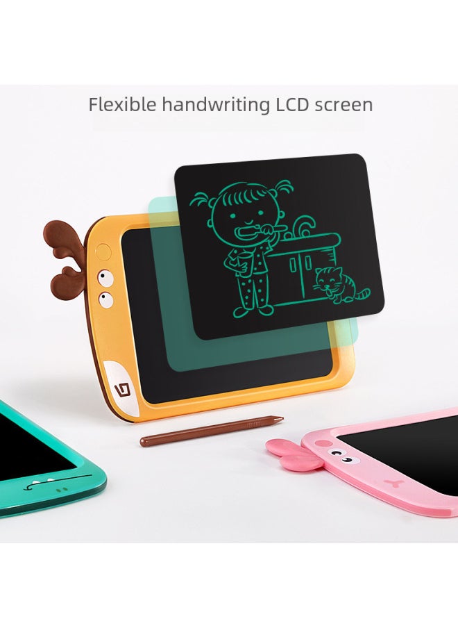 Generic - Children's Cartoon Lcd Writing Board Colorful Rabbit Electronic Drawing Board One-click Erase Handwriting Educational Toy-Color:Dinosaurs-Specifications:8.5 Inch-color - Image 1