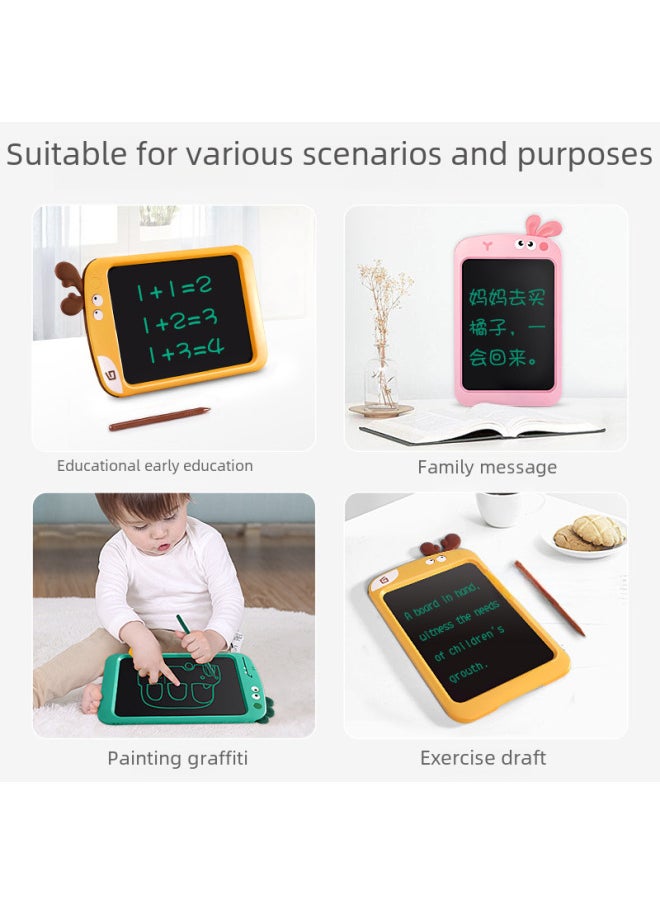 Generic - Children's Cartoon Lcd Writing Board Colorful Rabbit Electronic Drawing Board One-click Erase Handwriting Educational Toy-Color:Dinosaurs-Specifications:8.5 Inch-color - Image 1