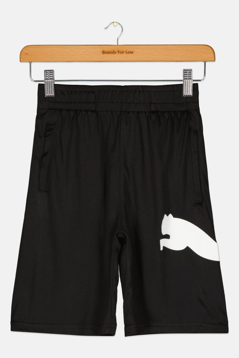 PUMA Kids Boy Sportswear Fit Brand Logo Training Short, Black  - Image 1