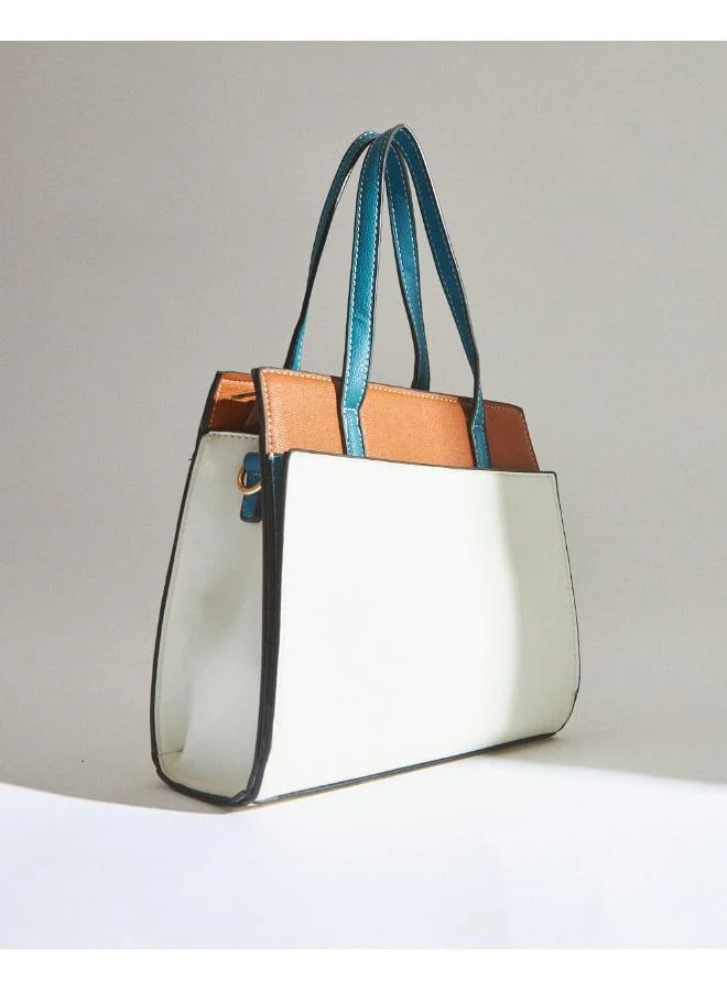 Chumbak  Girl Boss Tote – White & Brown for Women | Best Price UAE