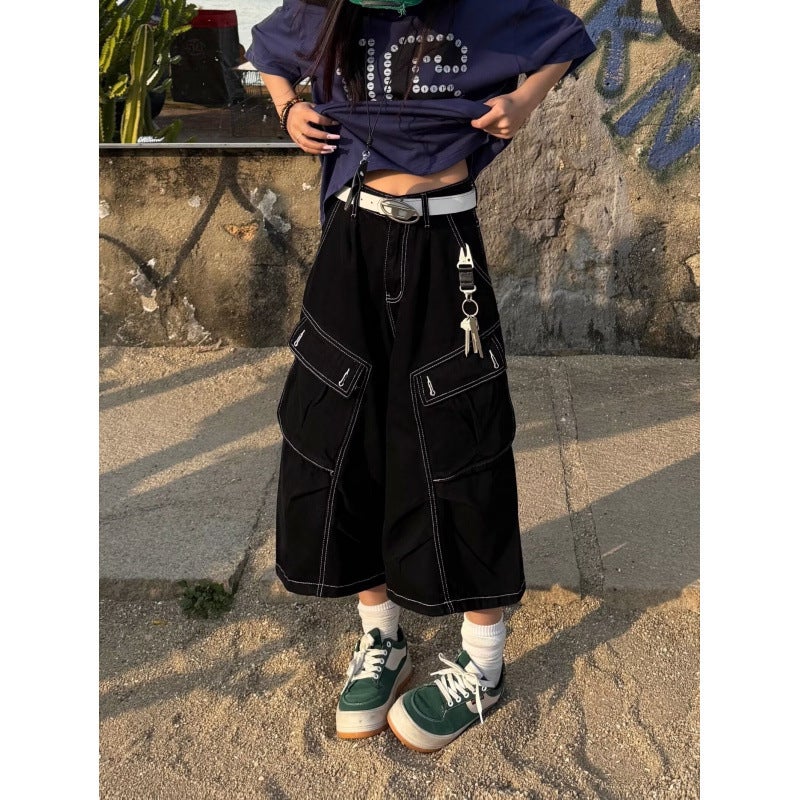 Unisex Classic Denim Jeans Loose Fit Daily Outdoor Wear - Image 1