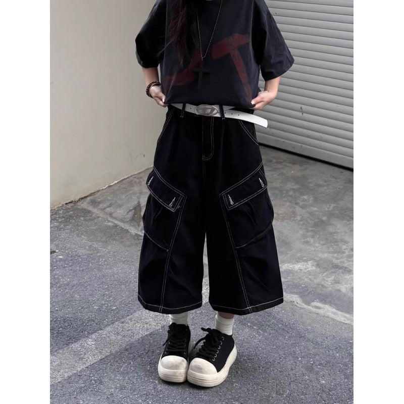 Unisex Classic Denim Jeans Loose Fit Daily Outdoor Wear - Image 2