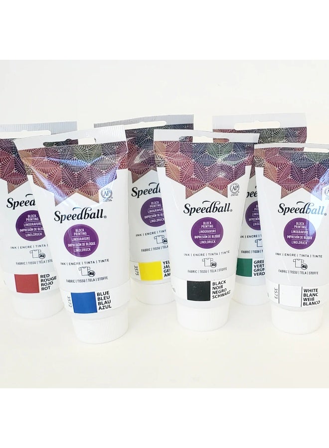 Speedball Fabric and Paper Printing Ink Black 75ml - Image 2