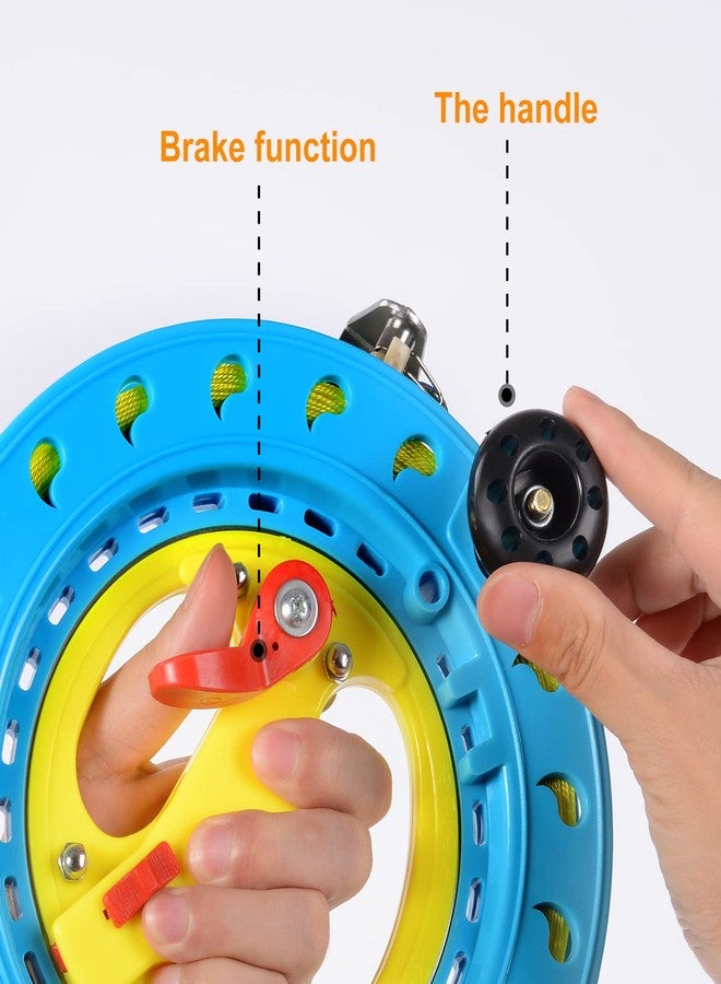 MIGREON Kite String Reel Winder with Brake, 1000ft 75 lbs Durable Line Kite String Tools for Adults/Kids/Teens/Women, with Safety Gloves - Image 3