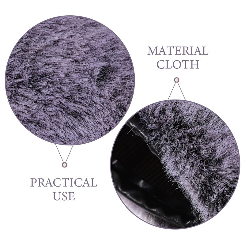 Gray Windproof Foam Microphone Cover With Drawstring Noise Reduction Windscreen For Recording - Image 4