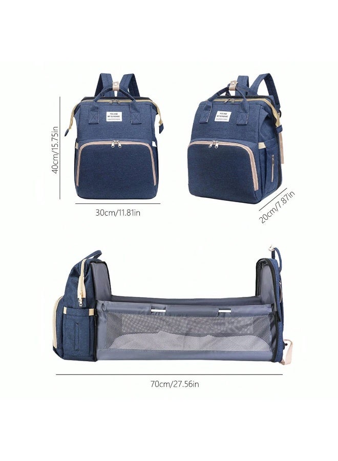Smart multi-functional diaper bag for mothers with a portable and foldable baby bed - Image 3