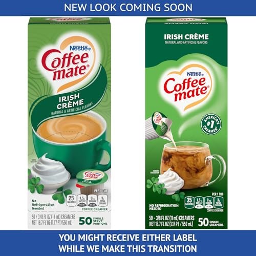 Coffee Mate Coffeemate Liquid Creamer Singles  Irish Creme  50 ct - Image 5