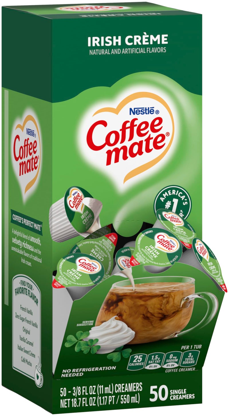 Coffee Mate Coffeemate Liquid Creamer Singles  Irish Creme  50 ct - Image 3