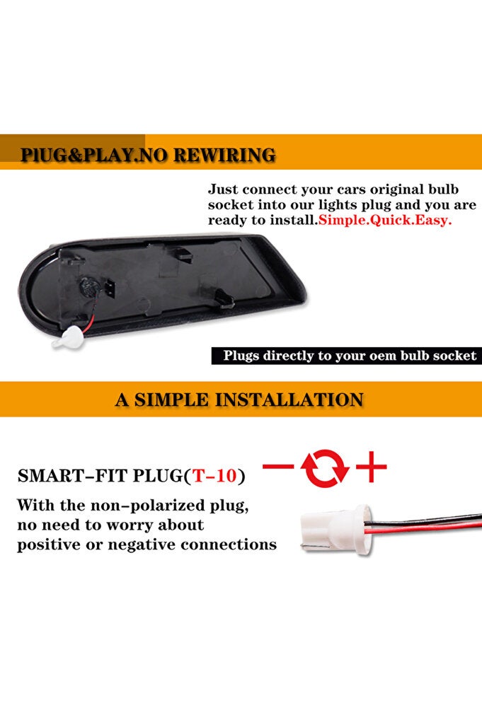ريحني عدسة مدخنة لميني كوبر R55 R56 R57 R58 أضواء جانبية وامضة ديناميكية إشارة تجميع إشارة الانعطاف - Image 3