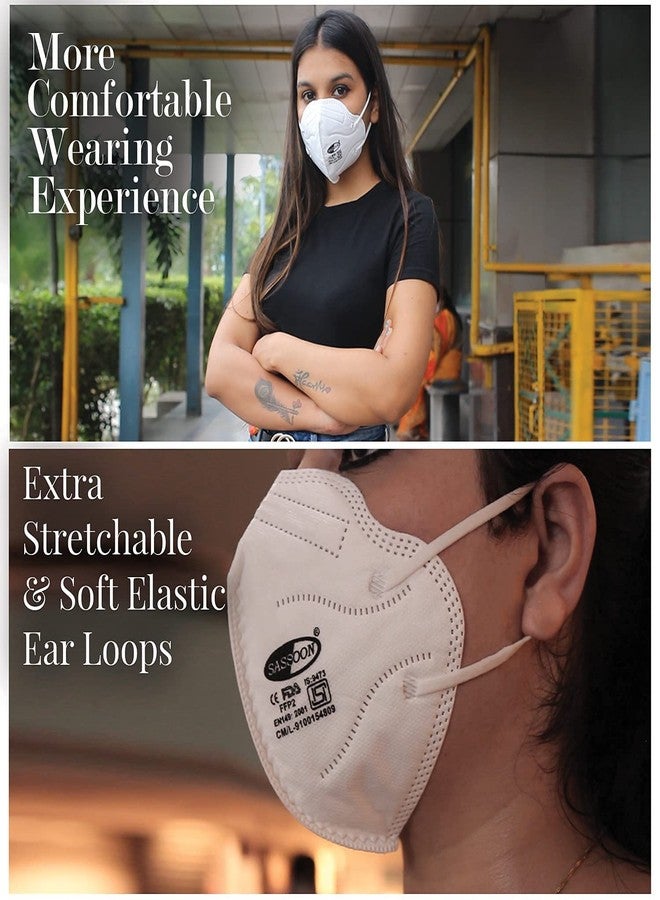 Sassoon Reusable Unisex Anti Fog N95 Mask with Nose Cushion (Multi color pack of 20) - Image 4