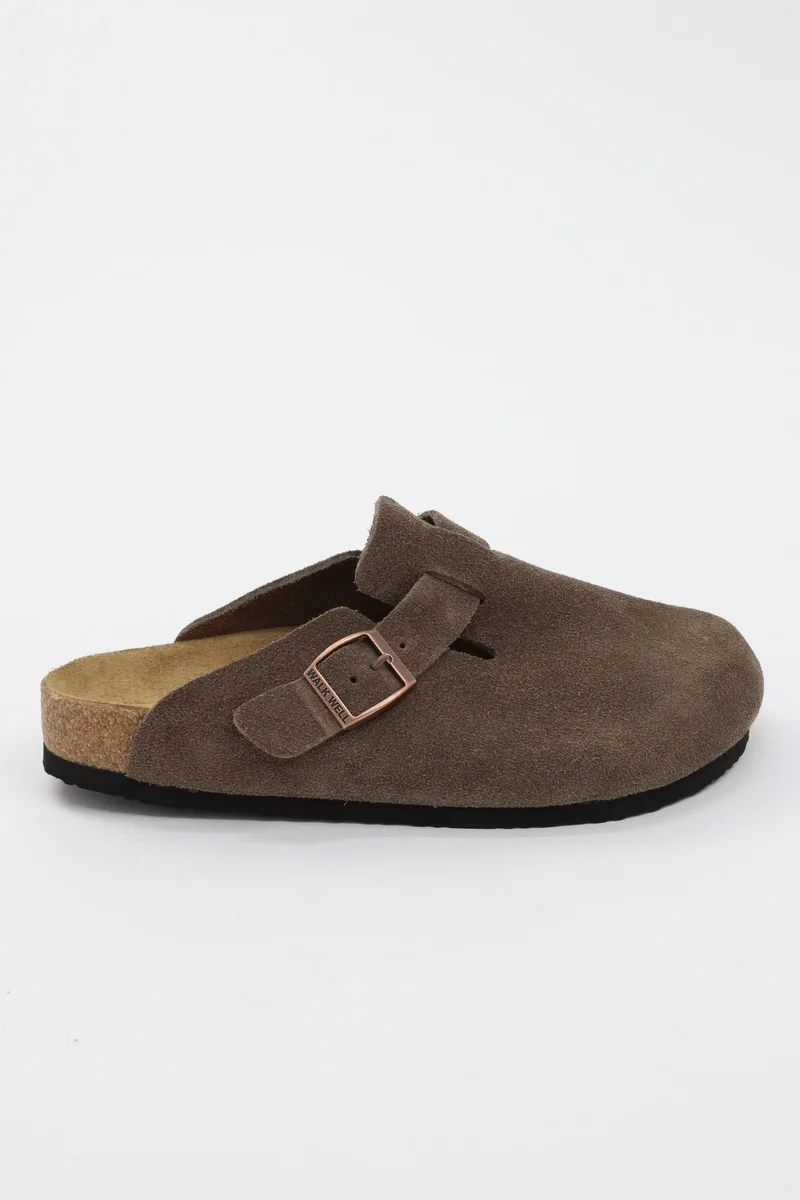 Walk Well Walk Well Genuine Cow Suede Leather Clogs
