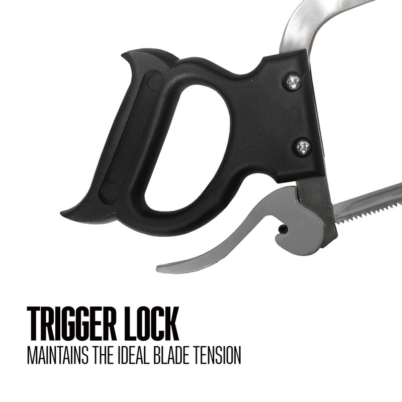 Weston Butcher Meat and Bone Saw with 16 Inch Stainless Steel Serrated Blade with Quick Release Handle (47-1601) - Image 5