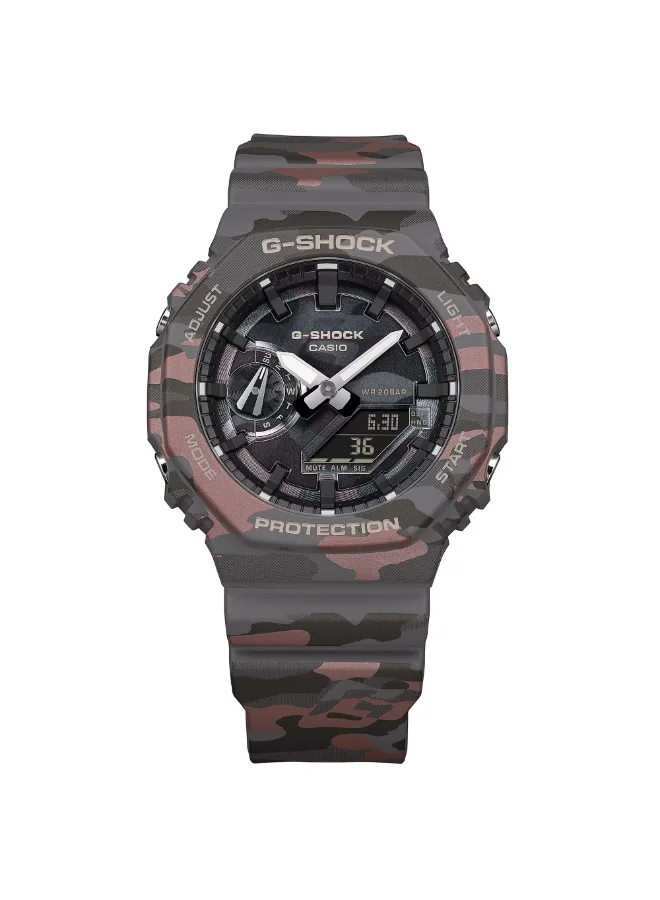 G-shock G-SHOCK Men's Analog-Digital Black Dial Watch - GA-2100CMD-8ADR