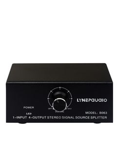 LYNEPAUAIO B064 1 in 4 out Audio Signal Distributor RCA Interface