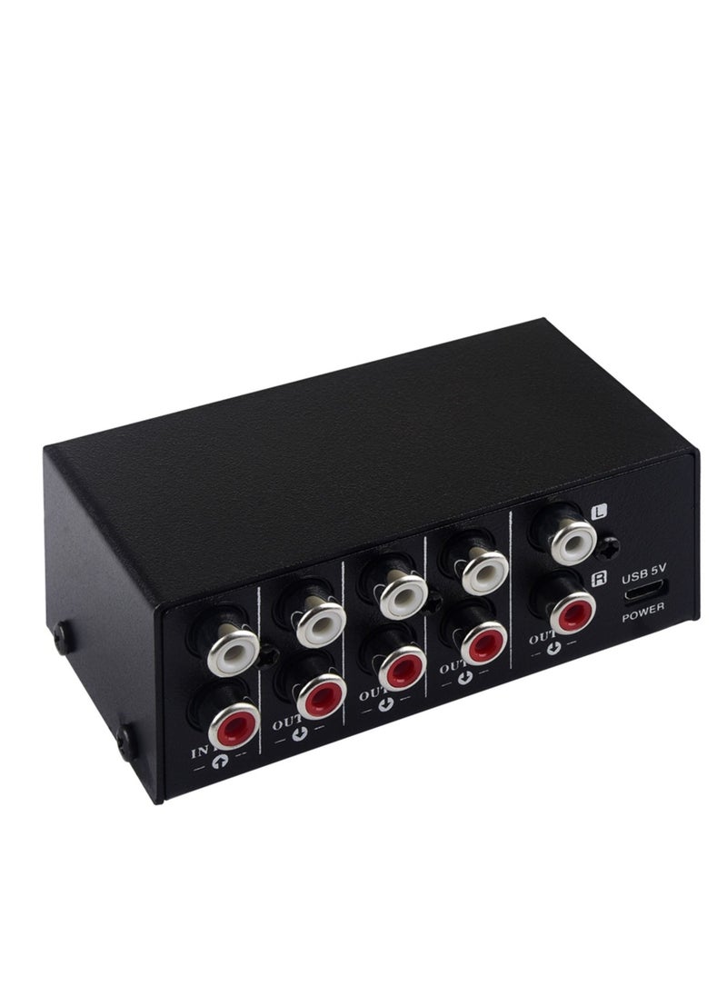 LYNEPAUAIO - LYNEPAUAIO B064 1 in 4 out Audio Signal Distributor RCA Interface - Image 1