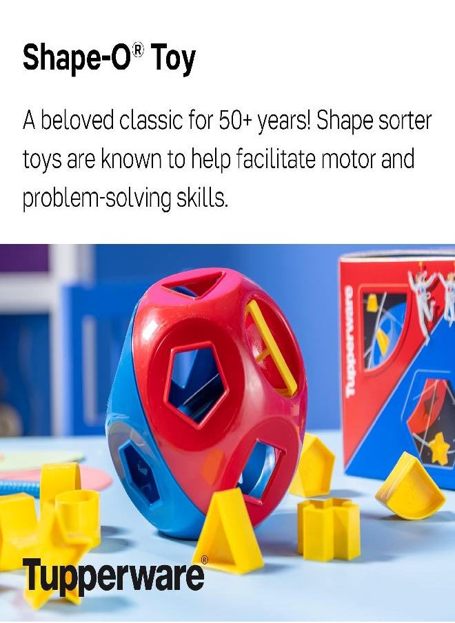 Tupperware - Tupperware Brand Shape-O Toy - BPA Free - Shape-O Sorter Toy for Babies & Toddlers Ages 12 Months & Up - Promotes Motor & Problem-Solving Skills - Image 1