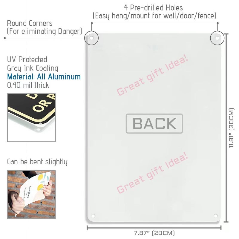 Bestylez Funny Black Cat Signs - Coffee Lovers Kitchen Decor, 12 x 8 Inch (912) - Image 2