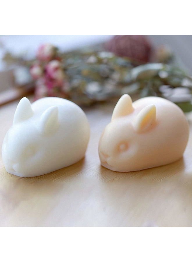 HiParty Hi-Party 2 Pack Small 3D Rabbit & Pig Soap Molds, Bunny Piggy Farm Animals Silicone Chocolate Candy Molds Mousse Cake Mould Plaster Crayon Melt Cake Topper Decorating Tools - Image 4
