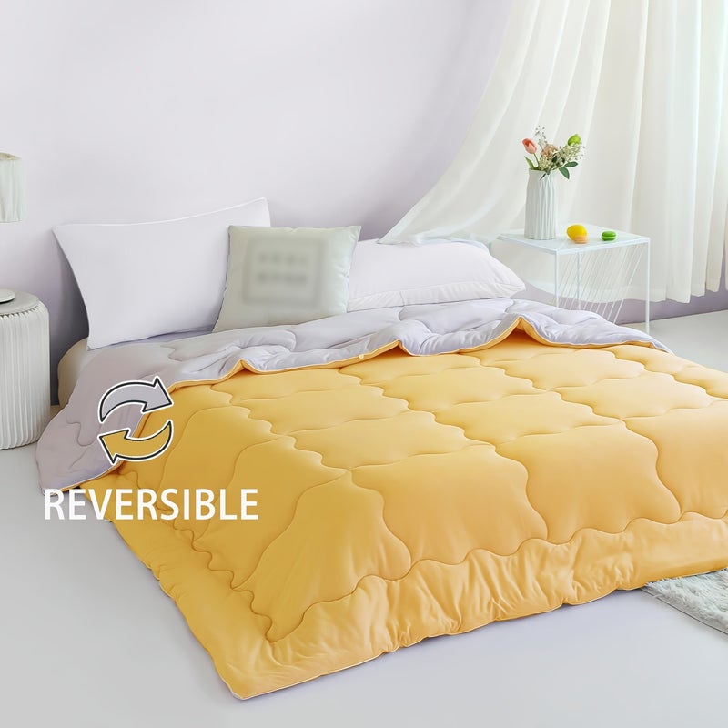 1pc Comforter Duvet Insert - Quilted Comforters, All Season Duvet, Polyester Filling, Bedding Comforter With Corner Tabs - Image 1