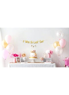 Sterling James Co. 9Th Birthday Gold Glitter Banner Happy 9Th Birthday Party Decorations Supplies And Favors 9Th Wedding Anniversary Decorations  - Image 5