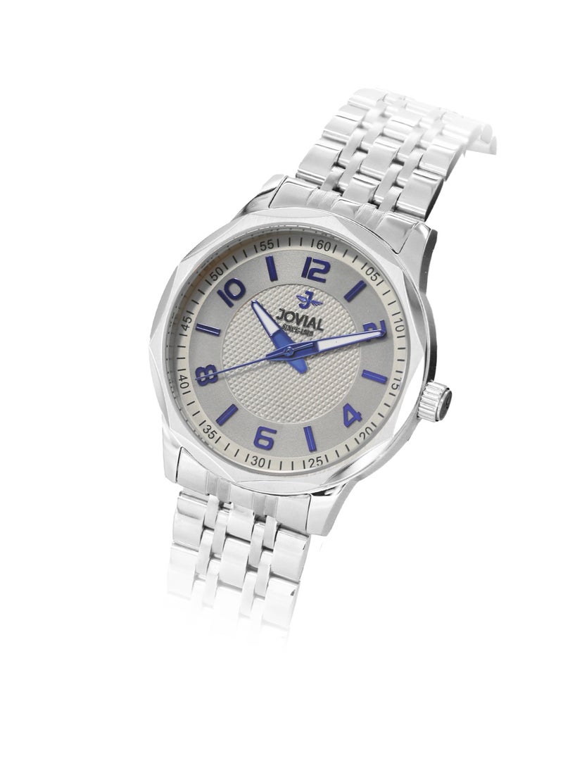 Jovial JOVIAL 5053LSMQ02E Women's Stainless Steel Watch, Silver Dial, Water Resistant, Analog, 28MM - Image 2