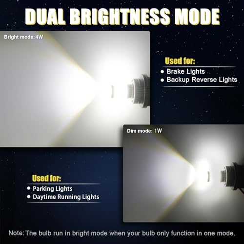 iBrightstar مصباح LED أبيض iBrightstar 1157، BAY15D 2057 2357 7528 مصابيح تشغيل نهارية فائقة السطوع لمصابيح الرجوع للخلف ومصابيح الفرامل ومصابيح الإشارة، عبوة 2 - Image 5