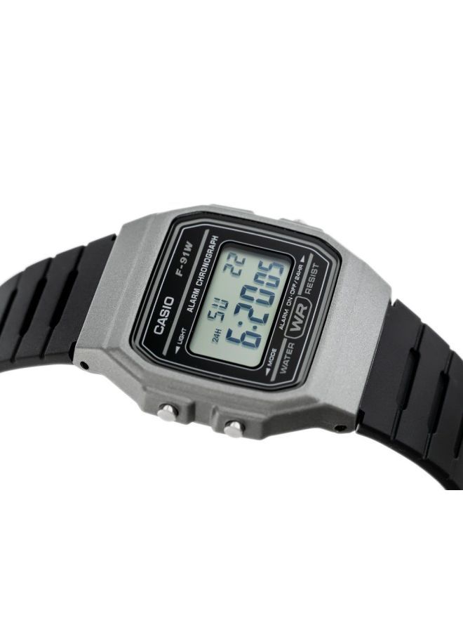 CASIO Men Resin Digital Watch F-91WM-1BDF - 38 mm - Black - Image 4