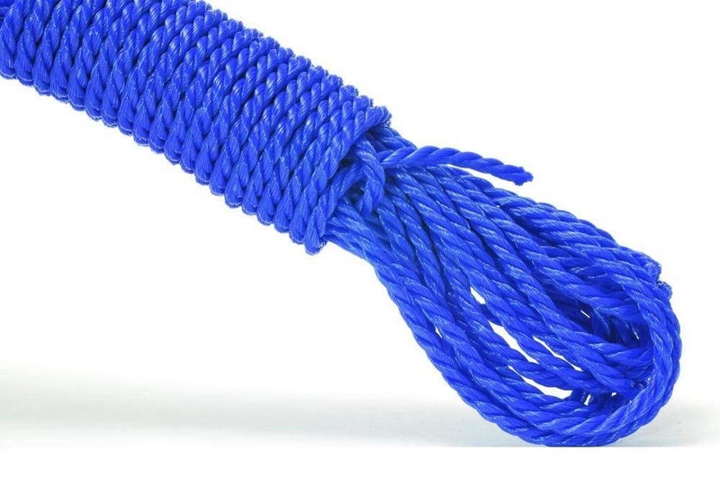 Truvic 55 MNylon Outdoor Laundry Clothesline Rope for Drying Clothes Random Colour