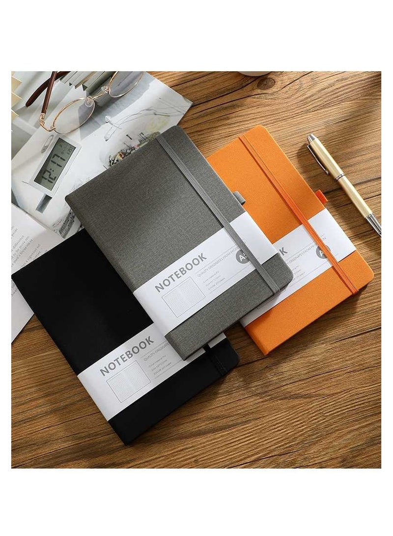 Laseta دفتر ملاحظات مضغوط ذو غلاف صلب A5، 192 صفحة، رمادي - Image 2