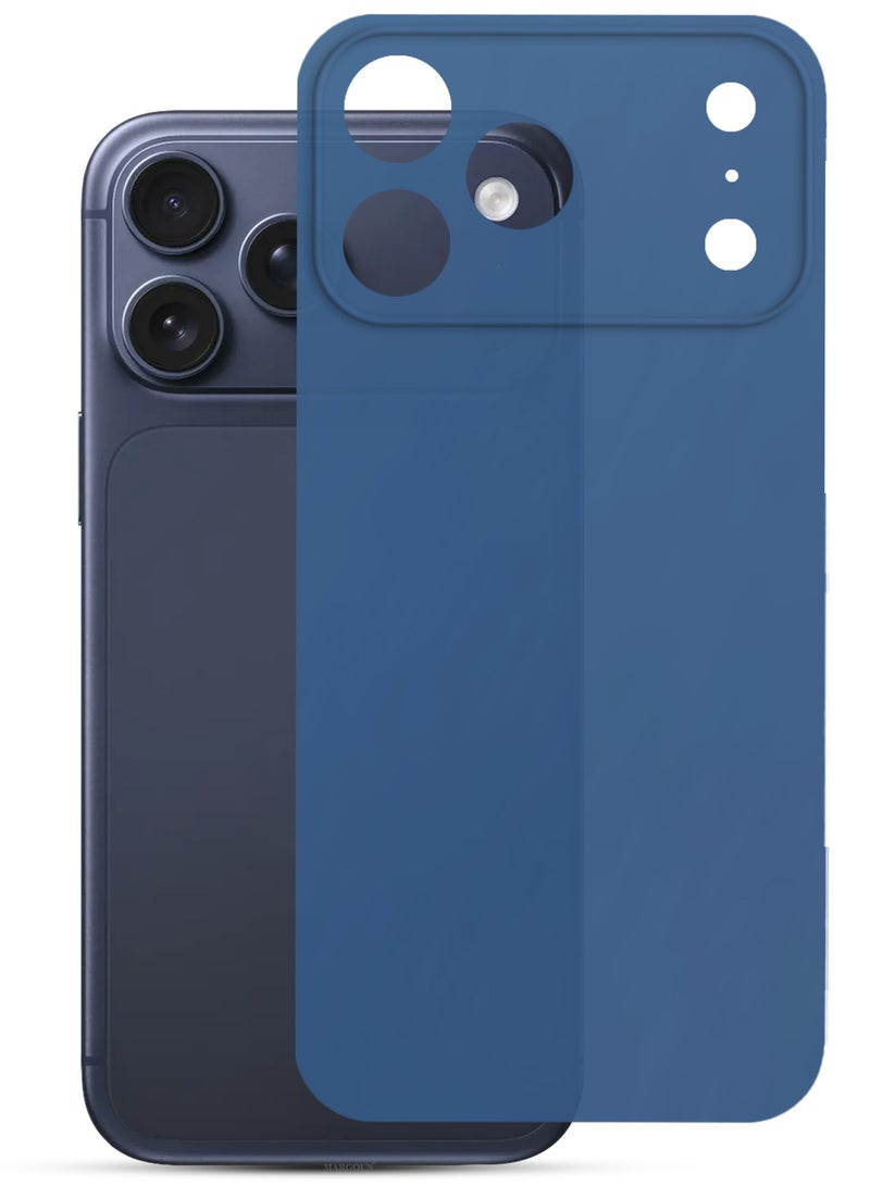 CATANES Air Skin Frosted Matte Case for iPhone 17 Pro - Stylish Ultra Slim Back Cover - Deep Blue - Image 1