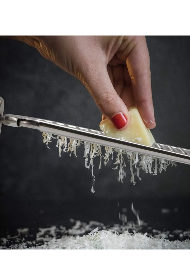 Mmmon 3Pcs Zester Grater,Stainless Steel Cheese Grater,Slicer,Grater Made of Stainless Steel,Lemon Grater, Dishwasher Safe for Grating Lemons,Oranges,Cheese,Chocolate,Nuts  - Image 3