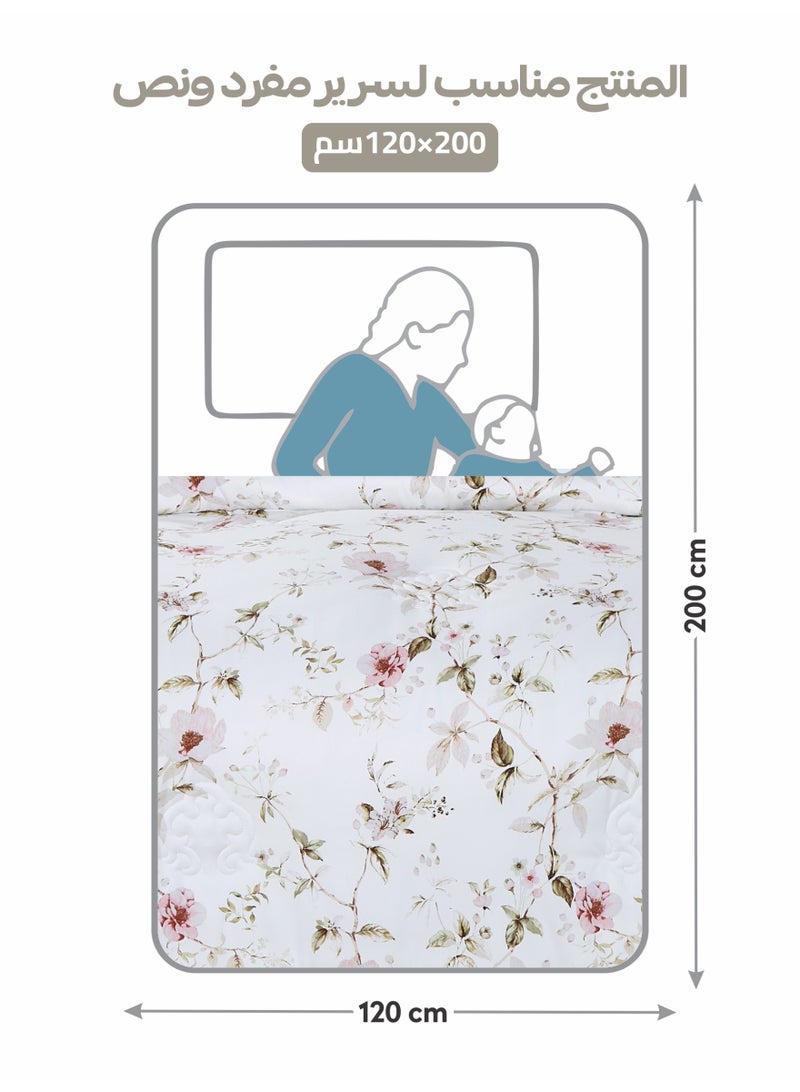 Doona Printed 4-Pcs Single Comforter Bedding Set Fits 120x200cm -Includes Comforter, Fitted Sheet, Pillow Shams & Pillowcases – Soft Microfiber Fabric with Soft 350 GSm Filling - Image 3
