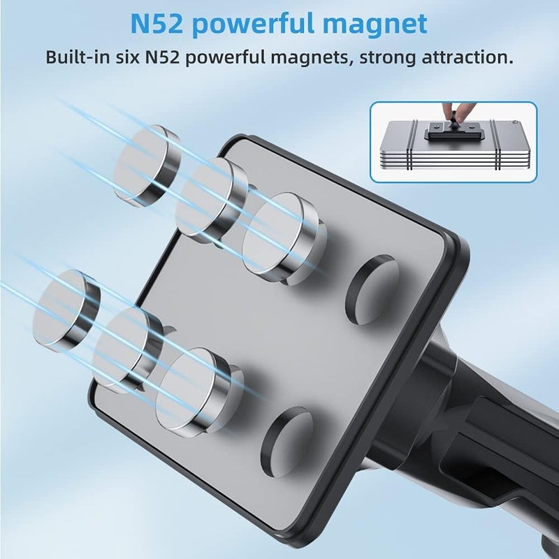 OHLPRO Magnetic Phone Tablet Holder for Car Windshield - Super Strong Magnet Dashboard Mount for 4"-10" Tablets and Phones - Image 5
