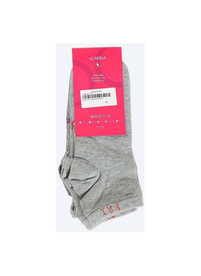 Carina Solid Ankle Length Socks - 7 Pairs  - Image 3