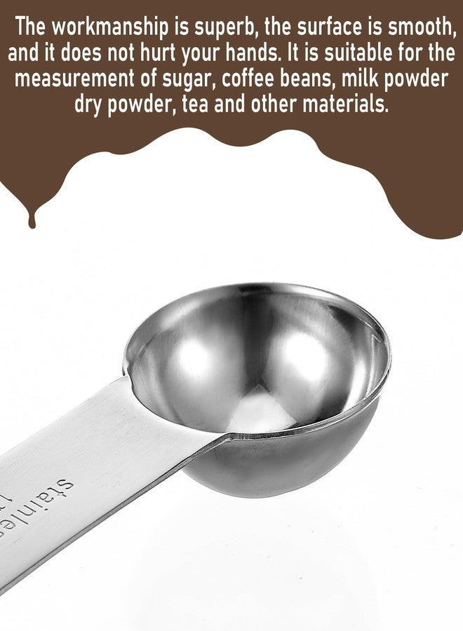Yuanchu 2pcs 1 Teaspoon(1/3 tbsp | 5 ml | 5 cc | 1/6 oz) Measuring Spoons, 18/8 Food Grade Stainless Steel, More Corrosion Resistant, Wide Handle Anti-Shake Measure Ground Coffee Grains Protein Spices - Image 5