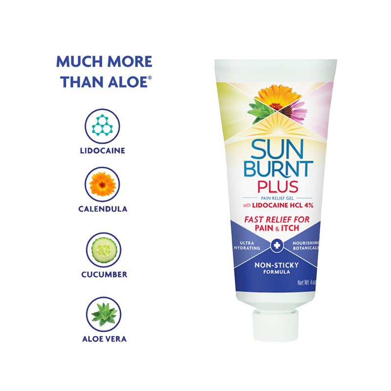 Sunburnt Plus After-Sun Gel with Lidocaine, 4 Ounce - Image 4