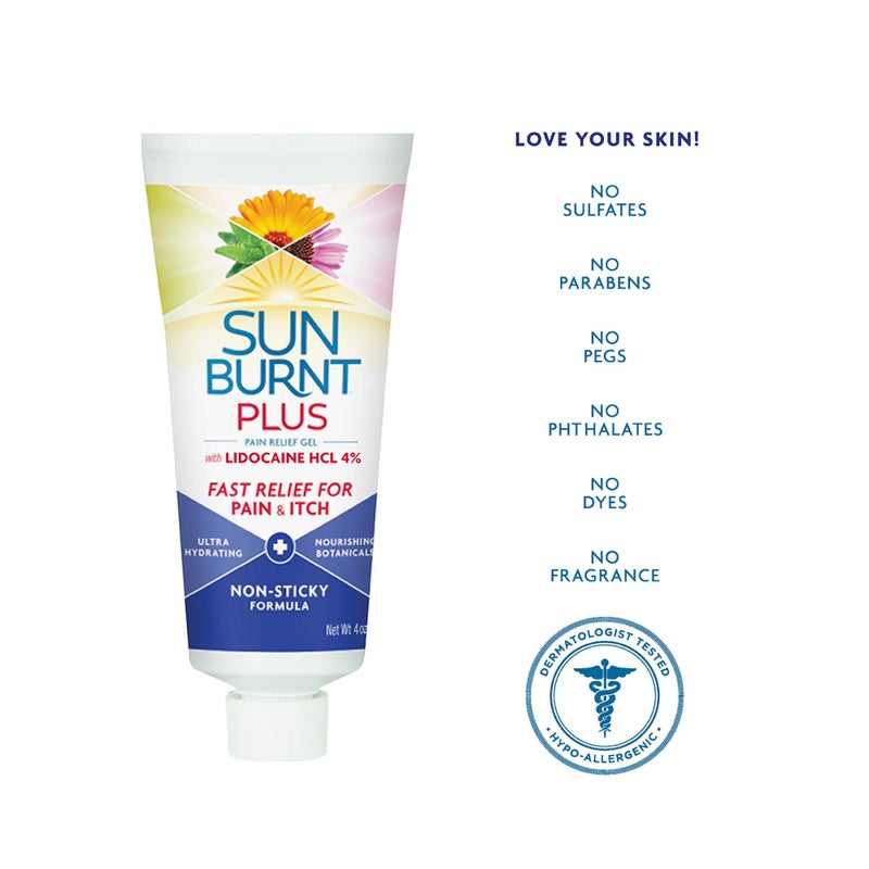Sunburnt Plus After-Sun Gel with Lidocaine, 4 Ounce - Image 5