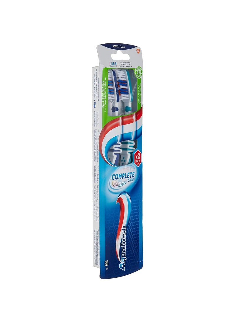 Aquafresh Complete Care Toothbrush Soft Assorted Pack Of 2 - Image 2