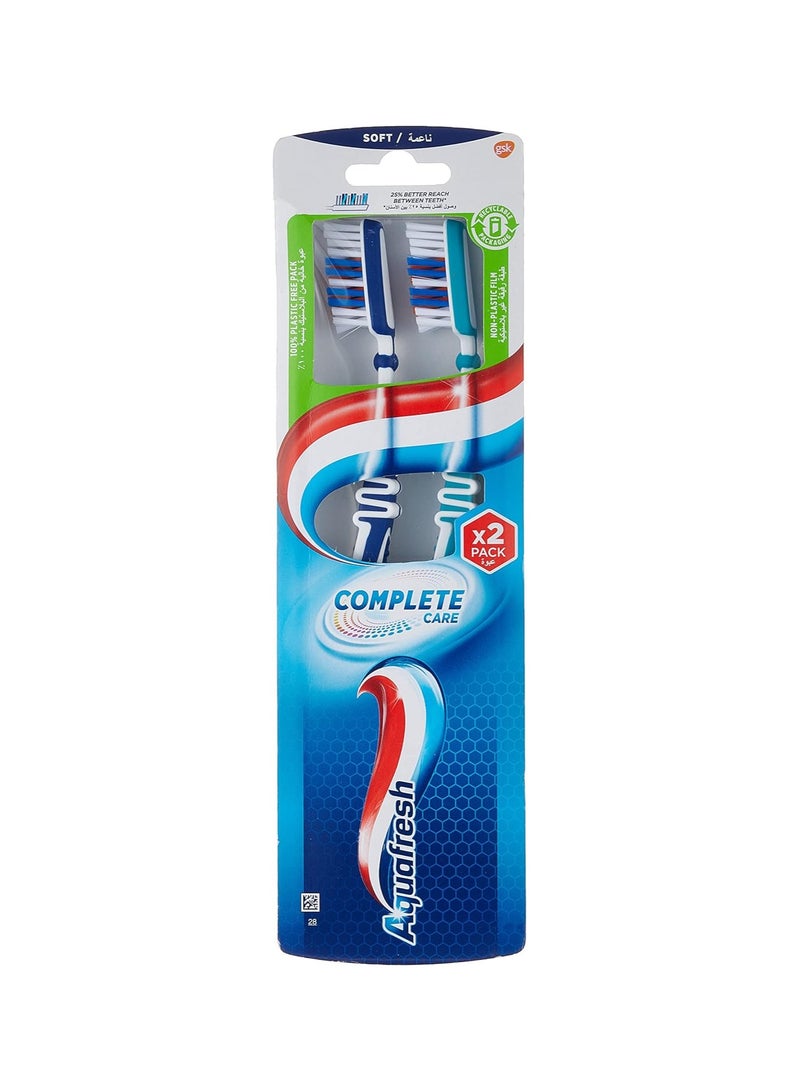 Aquafresh Complete Care Toothbrush Soft Assorted Pack Of 2 - Image 1