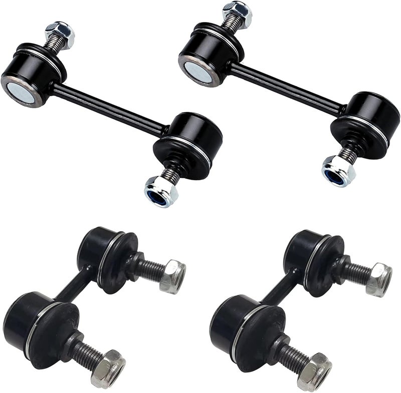 HHCM 4pc Front Rear Sway Bar Link Kit K90124 K9545 for Toyota Corolla 1993-2002, Celica 1994-1999, Front Sway Bar End Links and Rear Stabilizer Bar Link Kit for Chevrolet Prizm 1998-2002 - Image 1