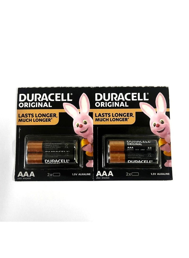 دوراسيل 4 قطع من بطاريات من النوع AAA أسود / بيج - Image 1