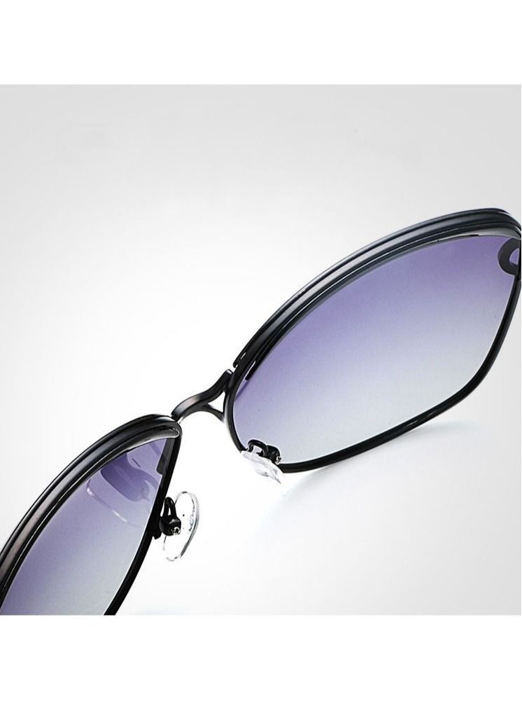 HDCRAFTER Women's Oversized Frame Polarized UV Imitation Sunglasses - Image 2