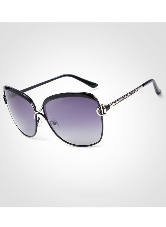 HDCRAFTER Women's Oversized Frame Polarized UV Imitation Sunglasses - Image 1