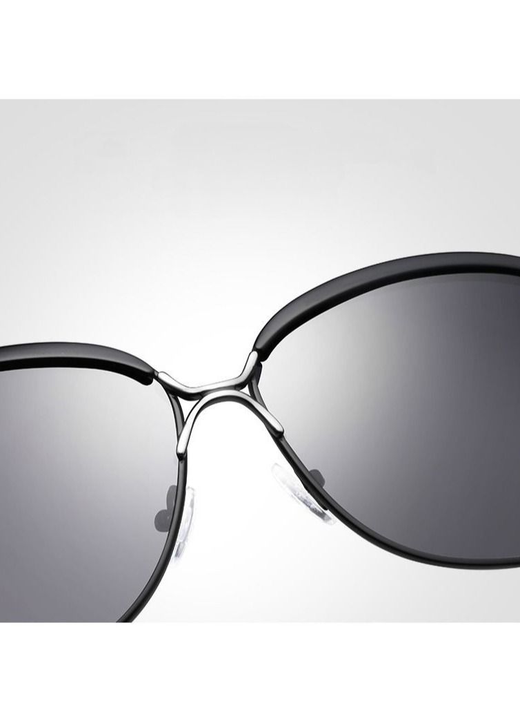 HDCRAFTER Women's Oversized Frame Polarized UV Imitation Sunglasses - Image 3