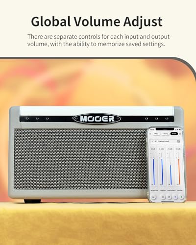 MOOER SD30i Practice Guitar Amp Portable Smart Amplifier, Bluetooth 30W Stereo Sound, 5Hrs Bettary Life, with 101 Effects, 80s Looper and 40 Drummer for Electric Guitar - Image 5