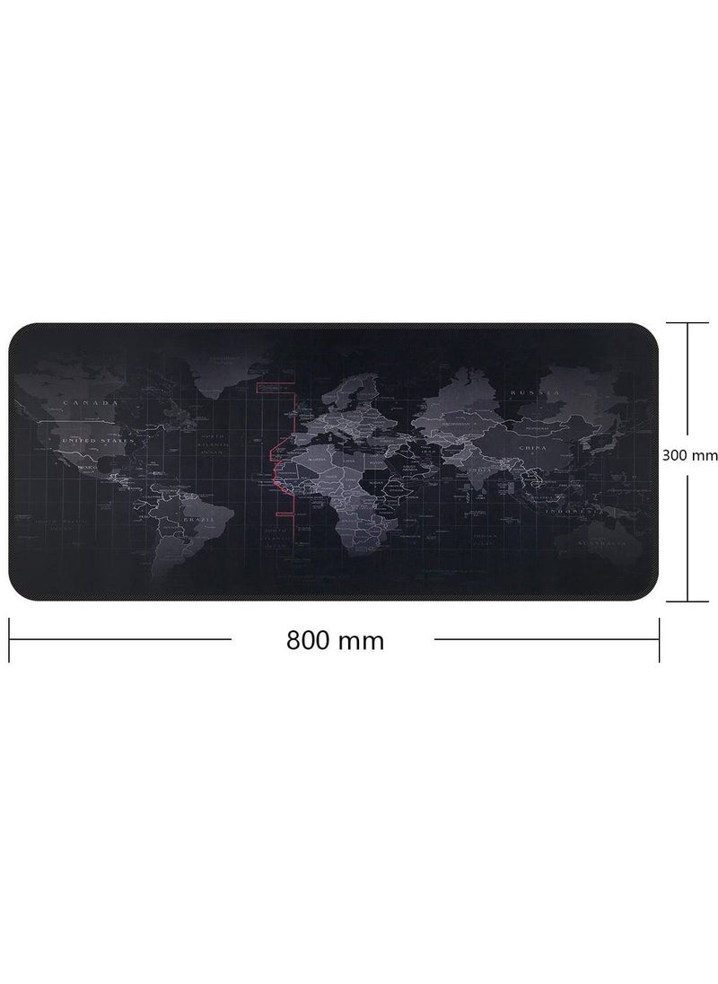 Generic - Gaming Mouse Pad World Map  - Extra large for Keyboard & Mouse - Size 80 X 30 CM - Image 1