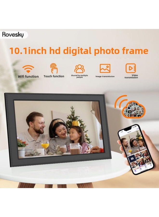 10.1 Inch Digital Photo Frame WIFI Electronic Album 32G Digital Cloud Photo Frame Desktop Decoration Manufacturers In Stock-Color:10.1 Inch 32g Memory White - Image 2