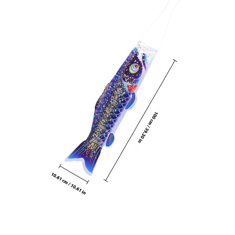 Japanese Style Windsock Fish Shaped Windsock Flag Outdoor Yard Hanging Decoration - Image 2